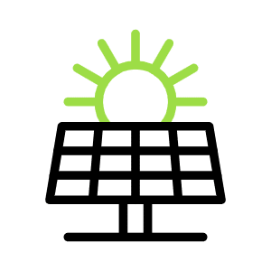 Green sunrise icon with 'Now' text